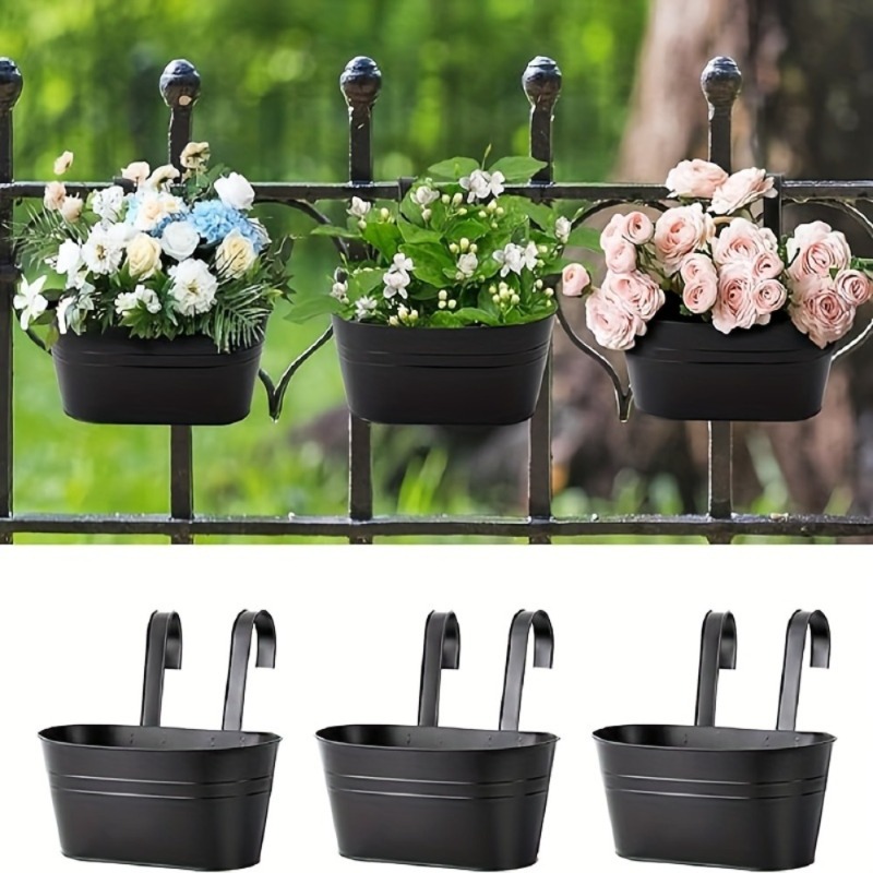 Vertical Wall Planter - أواني الزهور المعلقة الحديدية المزارعون المعلقة