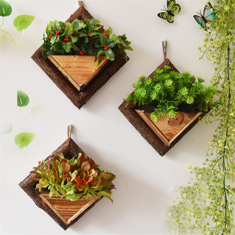 Vertical Wall Planter - معلقة على الحائط أواني الزهور الخشبية