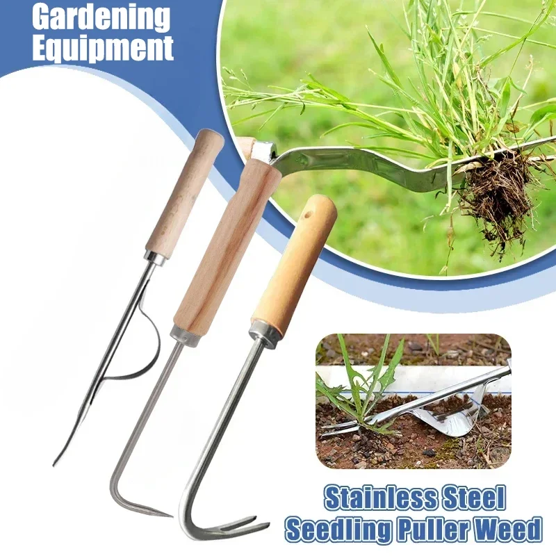 Gardening Tools Japanese - الفولاذ المقاوم للصدأ البستنة Weeder دليل