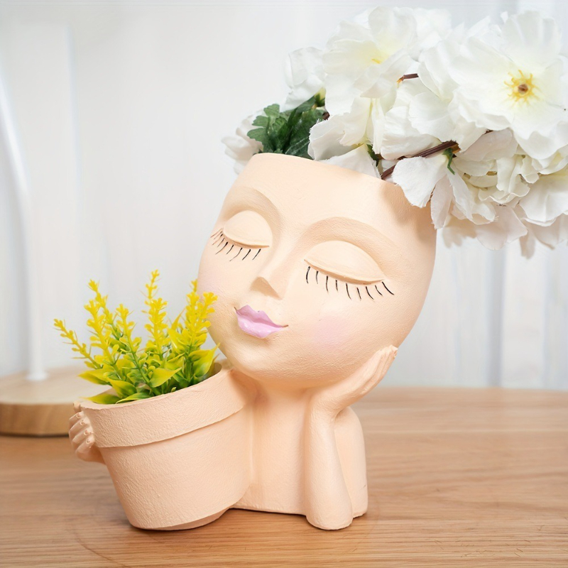 Gardening Tools Cute - وعاء زراعة الوجه - أواني الزهور