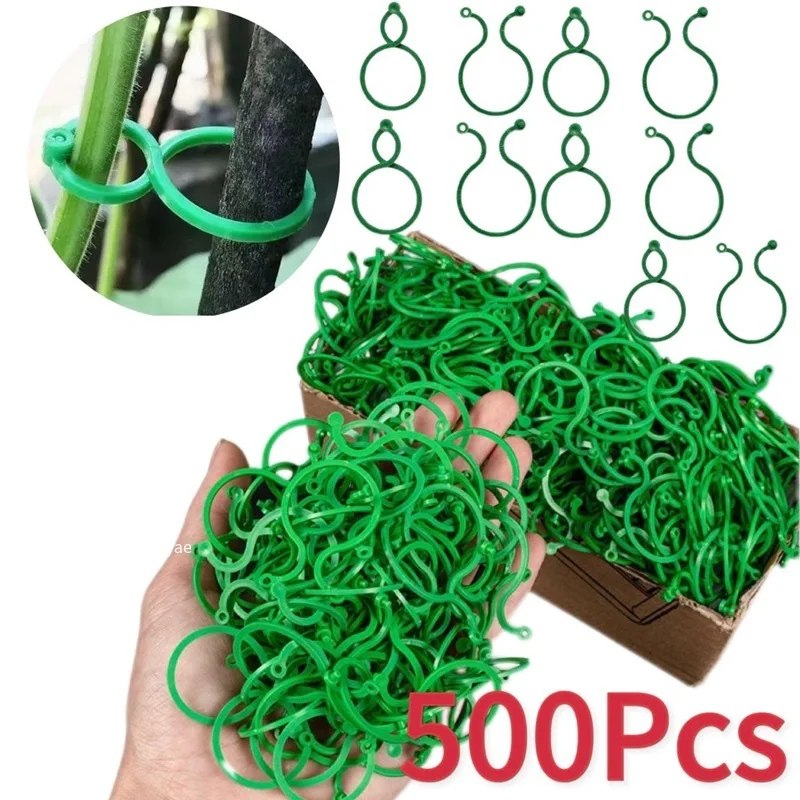 Gardening Tools For Vines - مشابك بلاستيكية لربط نباتات الحدائق، حلقات