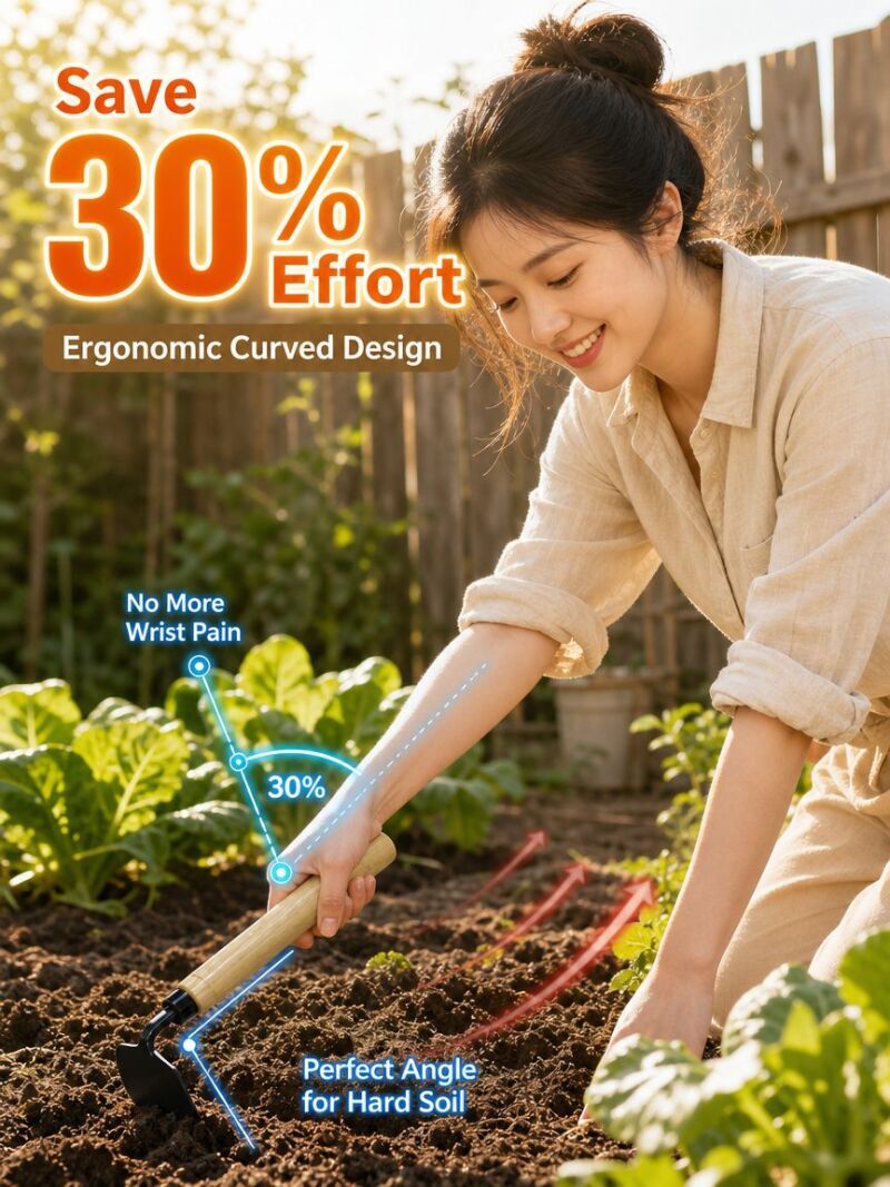 منجل إزالة الأعشاب الضارة بمقب - مراجعة Gardening Tools Japanese وسعره