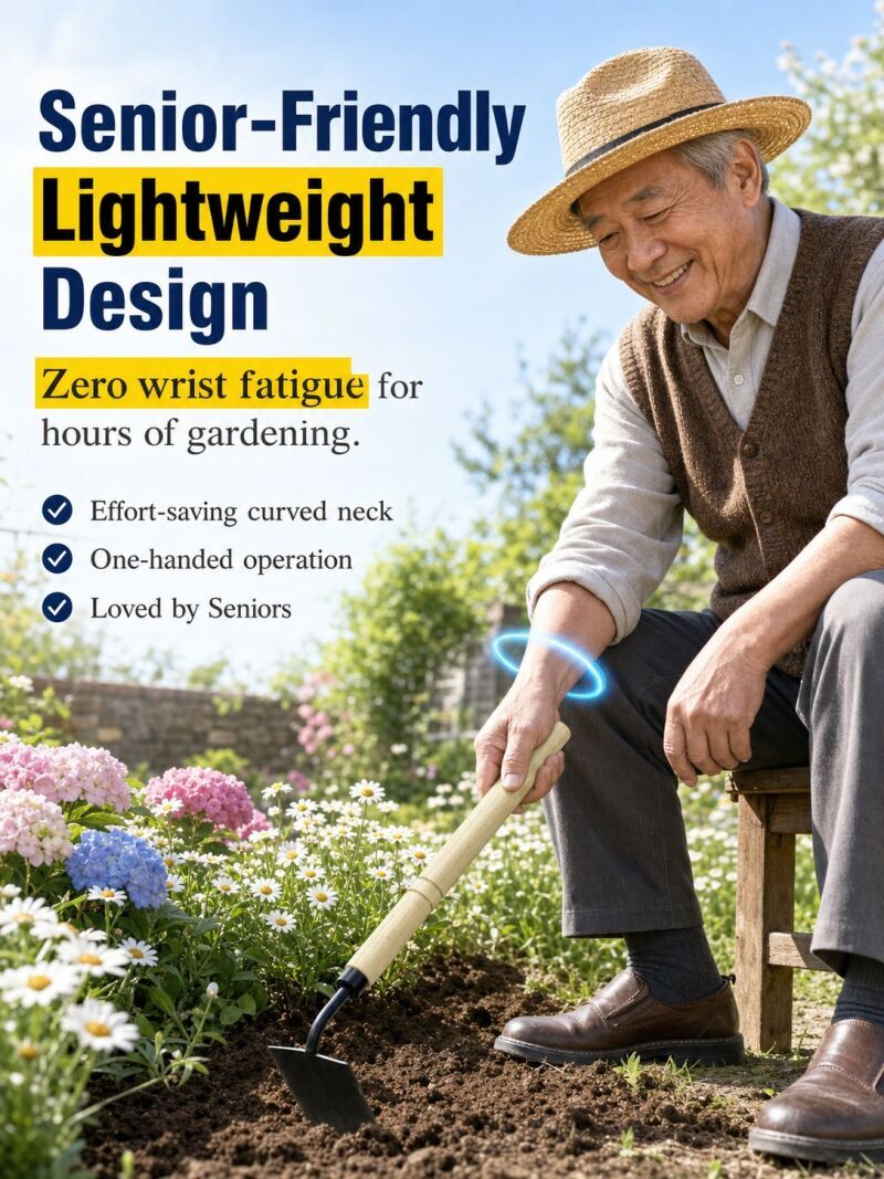 منجل إزالة الأعشاب الضارة بمقب - مراجعة Gardening Tools Japanese وسعره