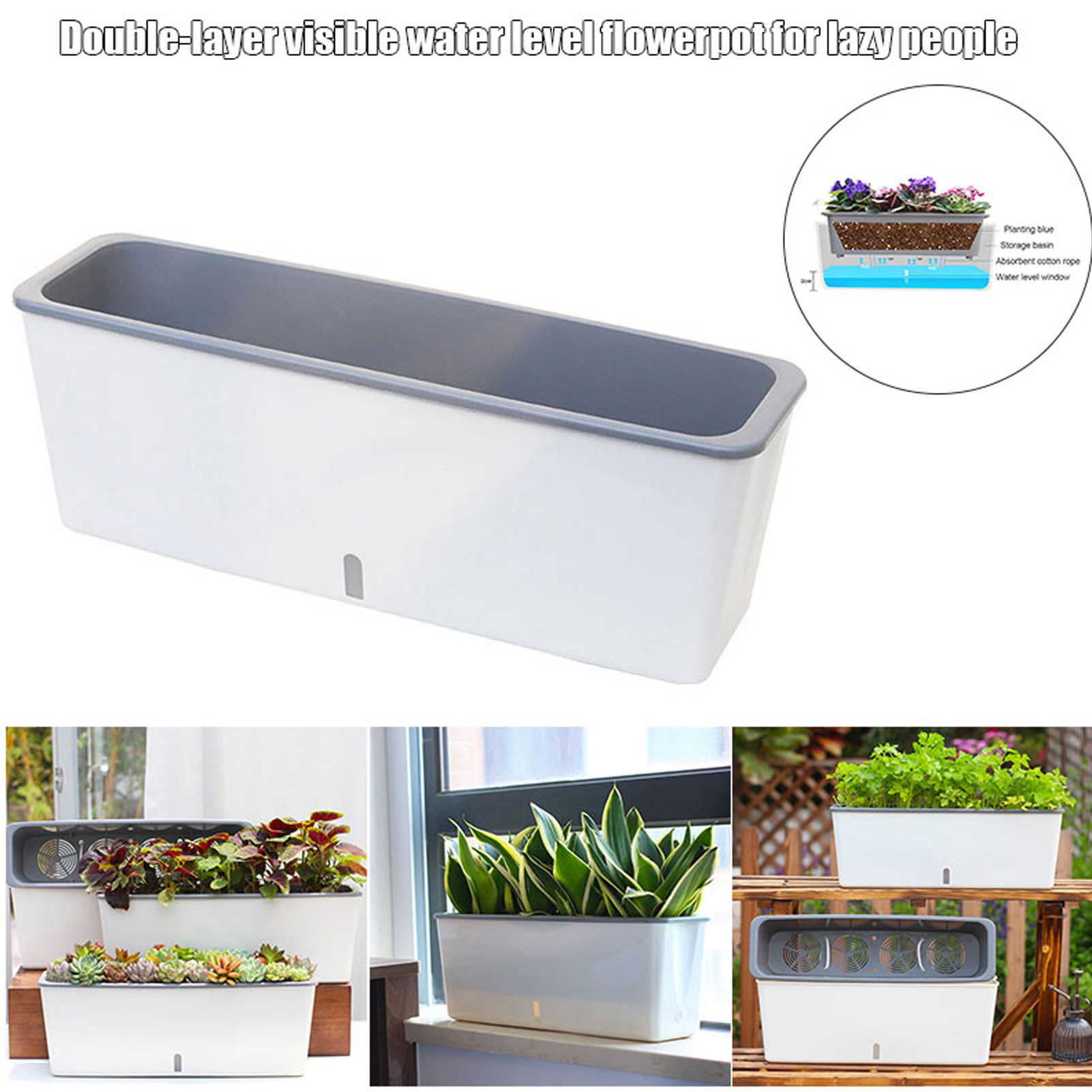 أوعية زراعة ذاتية السقي مع مؤش - مراجعة Vertical Wall Planter وسعره