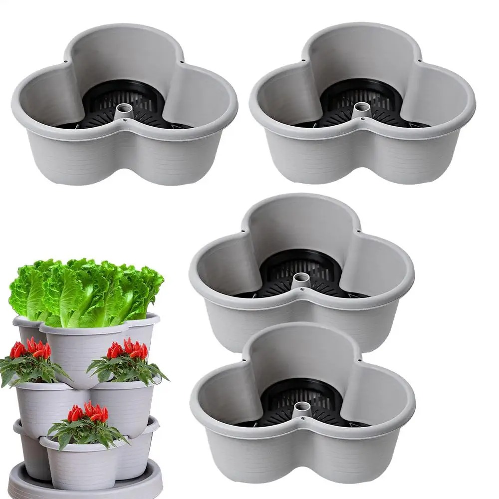 أصيص زهور بلاستيكي قابل للتكدي - مراجعة Vertical Wall Planter وسعره