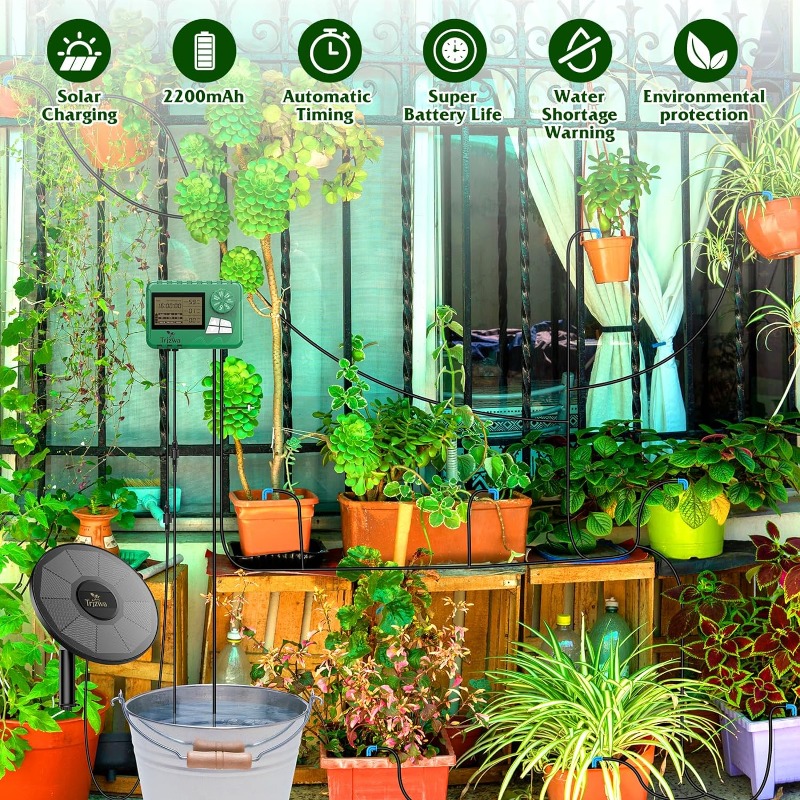 معدات الري بالطاقة الشمسية طقم - مراجعة Drip Irrigation Kit وسعره