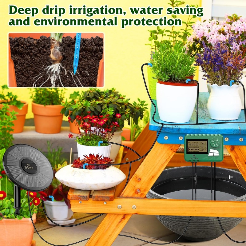 معدات الري بالطاقة الشمسية طقم - مراجعة Drip Irrigation Kit وسعره