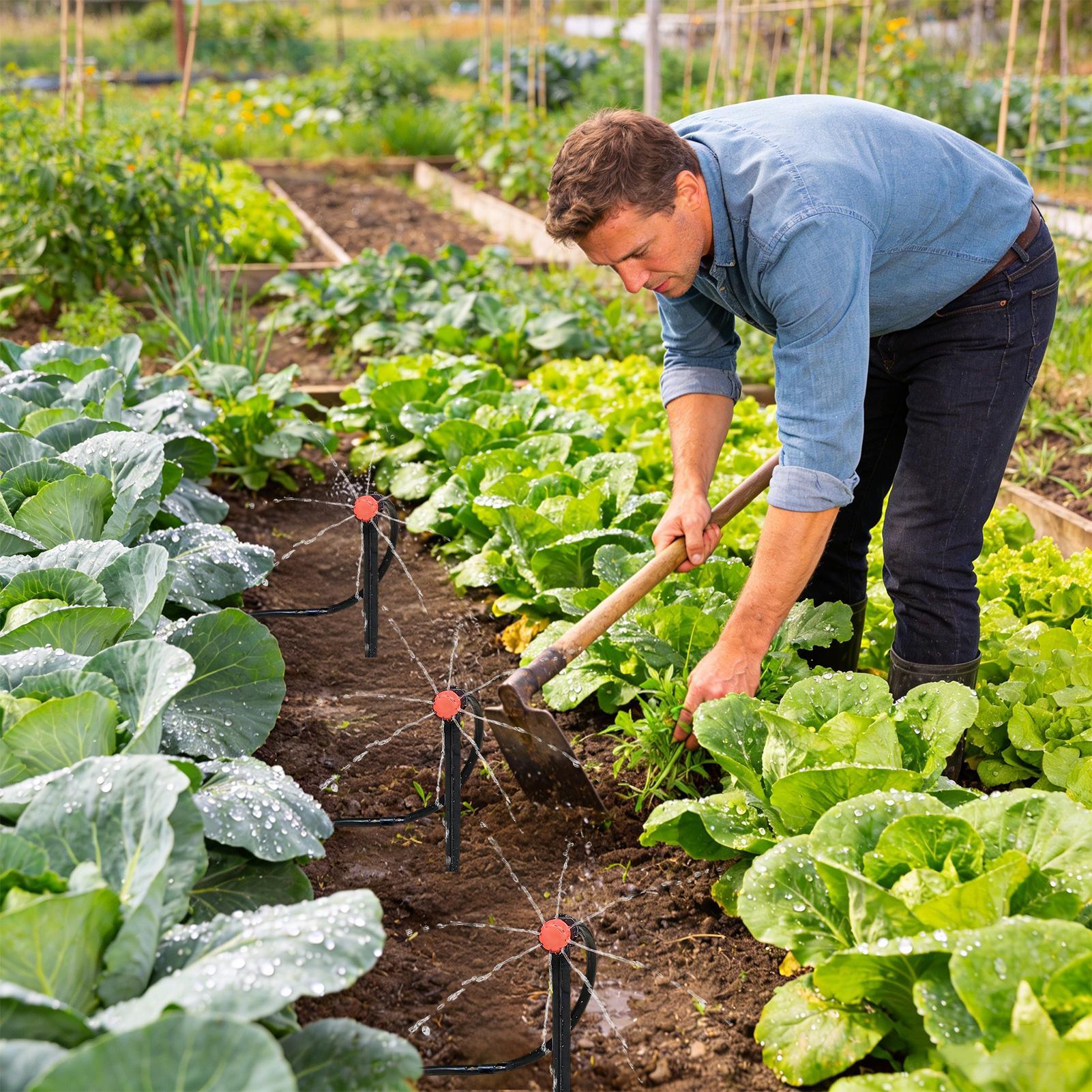 نظام ري للحدائق بخرطوم 33 قدم، - مراجعة Drip Irrigation Kit وسعره