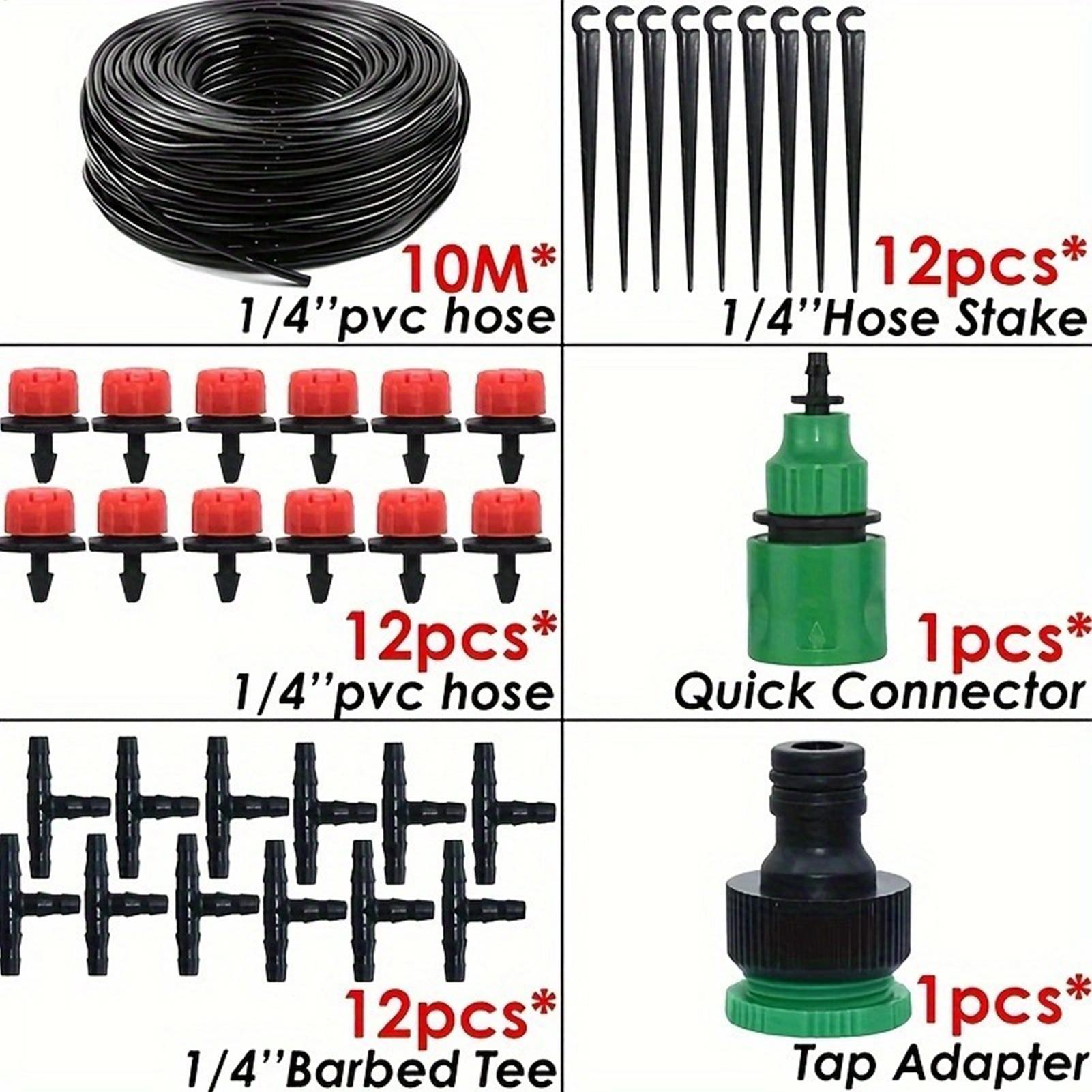 نظام ري للحدائق بخرطوم 33 قدم، - مراجعة Drip Irrigation Kit وسعره