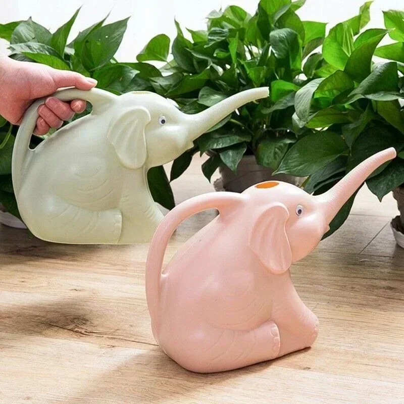 لطيف البلاستيك الفيل شكل وعاء  - مراجعة Gardening Tools Cute وسعره