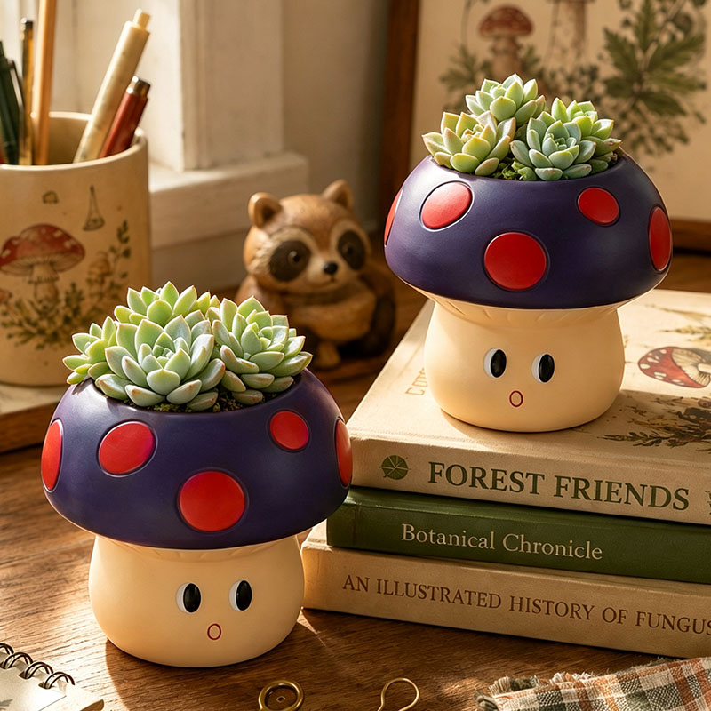 وعاء نباتات عصارية من الراتنج  - مراجعة Gardening Tools Cute وسعره