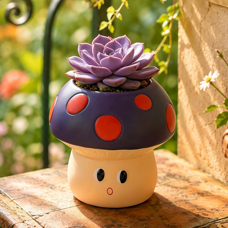 وعاء نباتات عصارية من الراتنج  - مراجعة Gardening Tools Cute وسعره