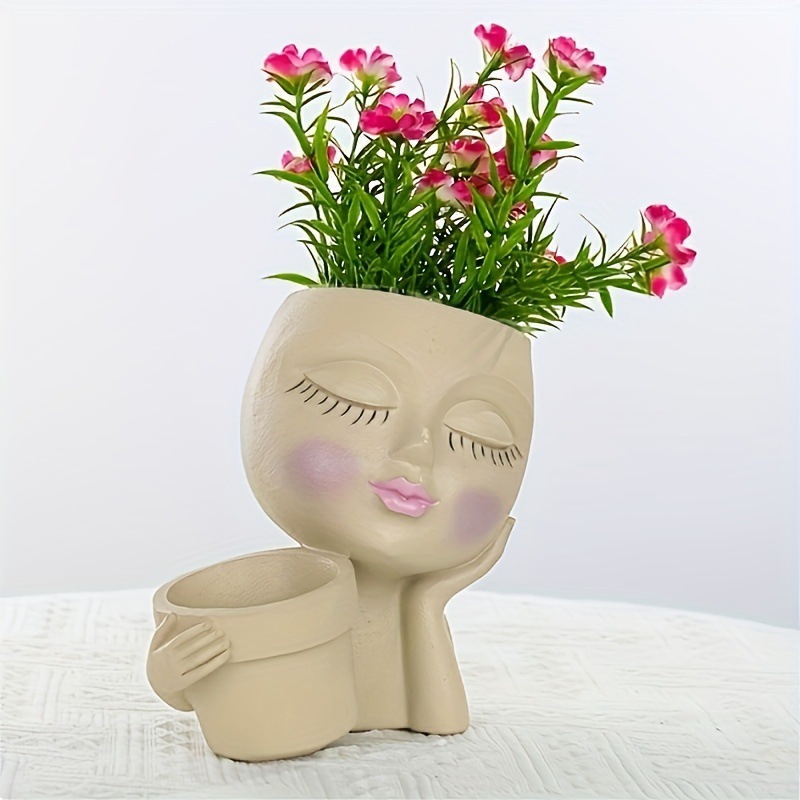 وعاء زراعة الوجه - أواني الزهو - مراجعة Gardening Tools Cute وسعره