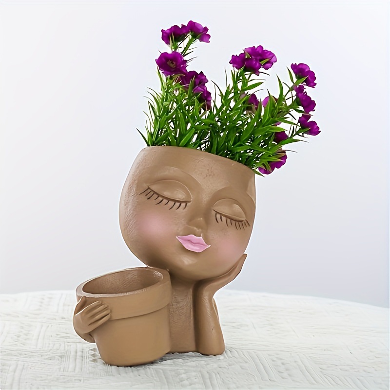 وعاء زراعة الوجه - أواني الزهو - مراجعة Gardening Tools Cute وسعره