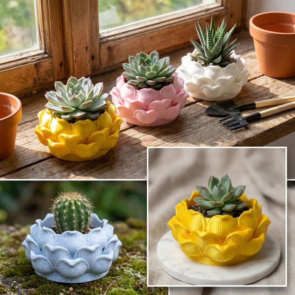 وعاء نباتات عصارية على شكل زهر - مراجعة Vertical Wall Planter وسعره